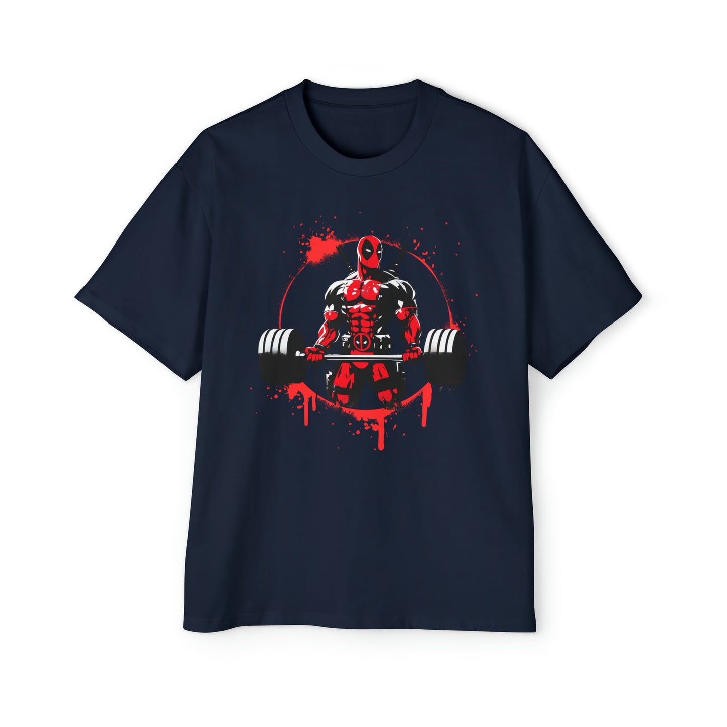 Deadpool weightlifting T-shirt