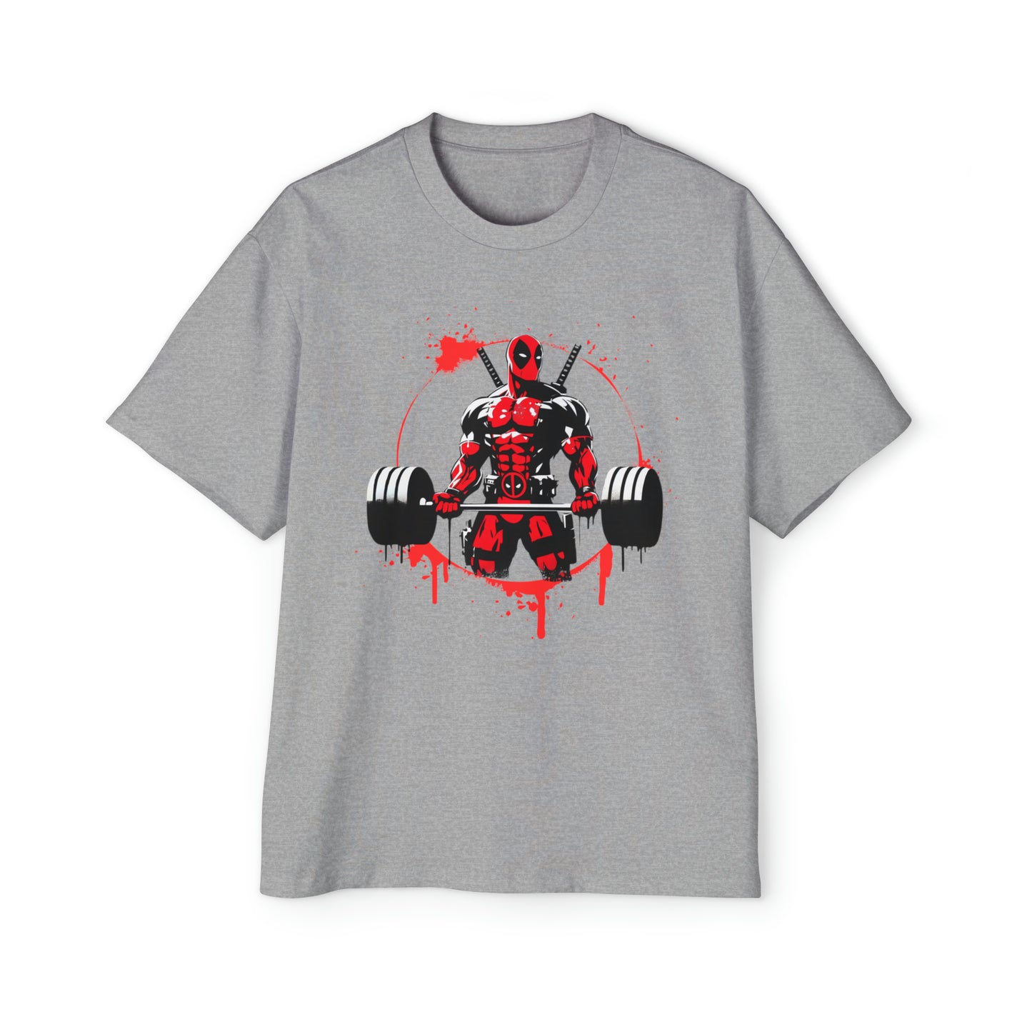 Deadpool weightlifting T-shirt